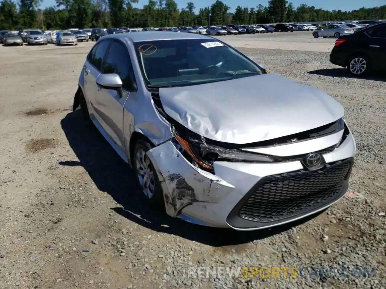 1 Photograph of a damaged car JTDEPRAE9LJ002246 TOYOTA COROLLA 2020