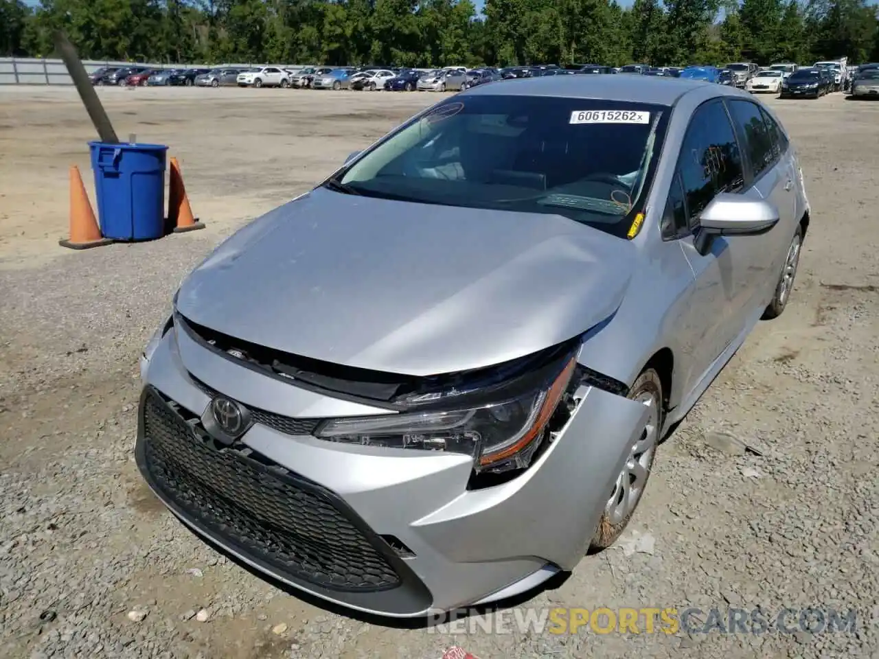 2 Photograph of a damaged car JTDEPRAE9LJ002246 TOYOTA COROLLA 2020