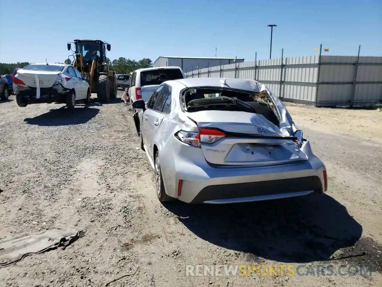 3 Photograph of a damaged car JTDEPRAE9LJ002246 TOYOTA COROLLA 2020