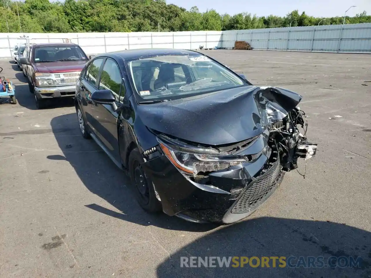 1 Photograph of a damaged car JTDEPRAE9LJ002814 TOYOTA COROLLA 2020