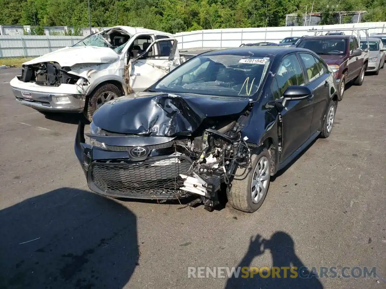 2 Photograph of a damaged car JTDEPRAE9LJ002814 TOYOTA COROLLA 2020