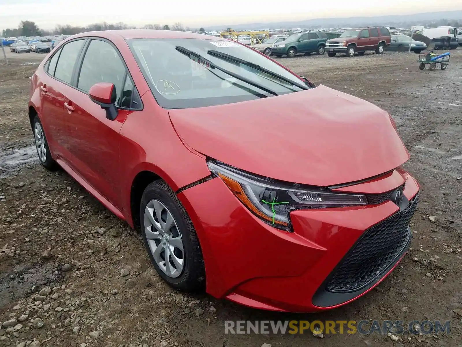 1 Photograph of a damaged car JTDEPRAE9LJ003235 TOYOTA COROLLA 2020