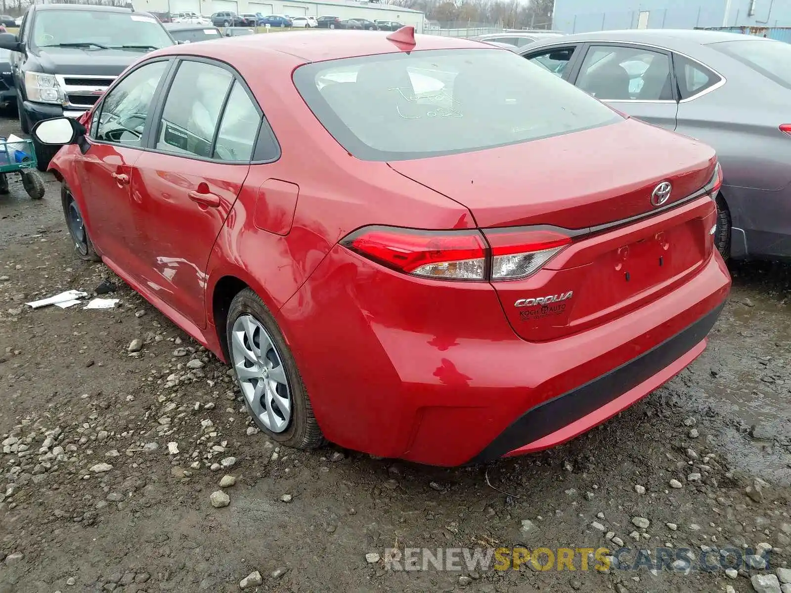 3 Photograph of a damaged car JTDEPRAE9LJ003235 TOYOTA COROLLA 2020