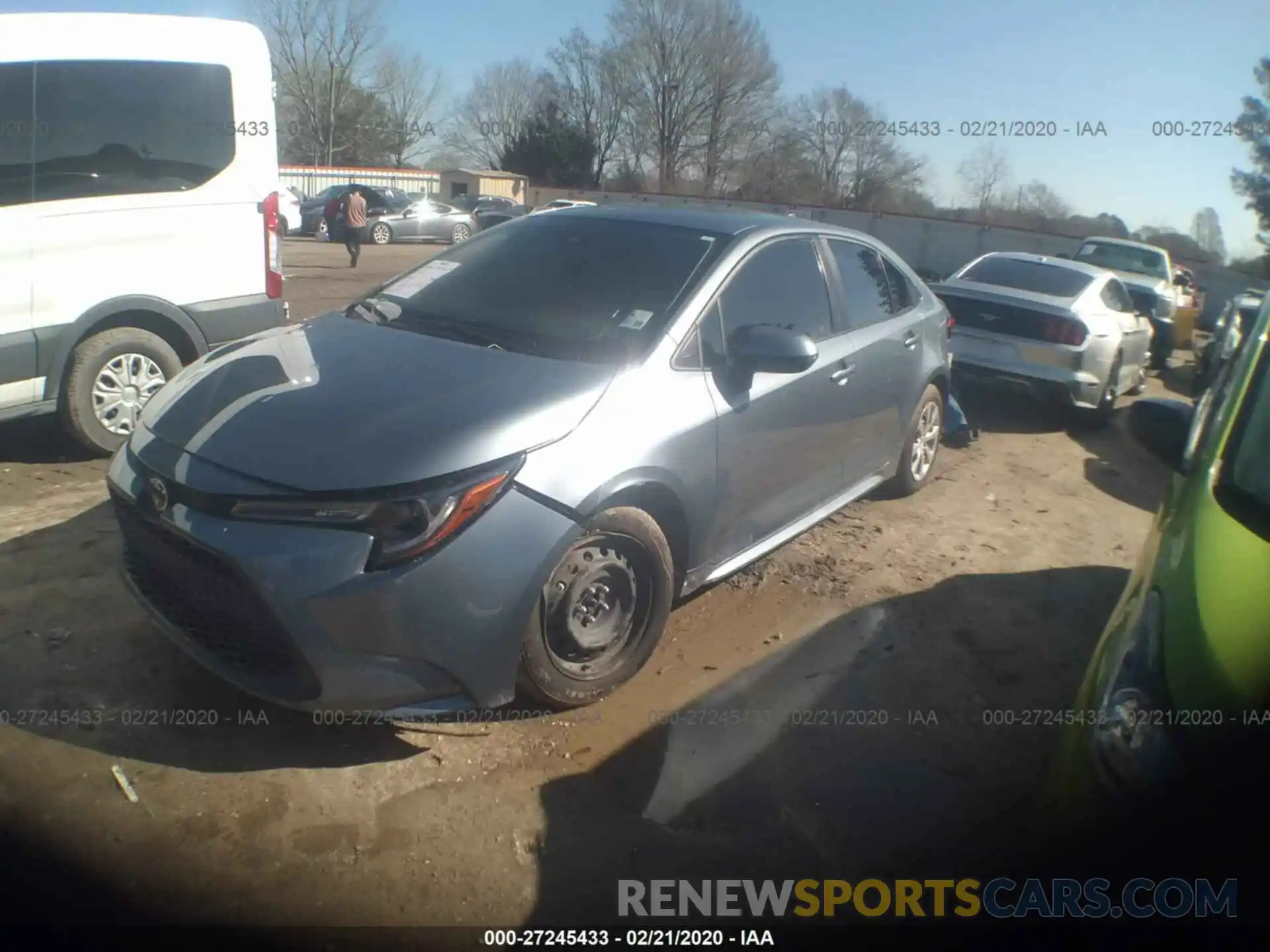 2 Photograph of a damaged car JTDEPRAE9LJ003560 TOYOTA COROLLA 2020