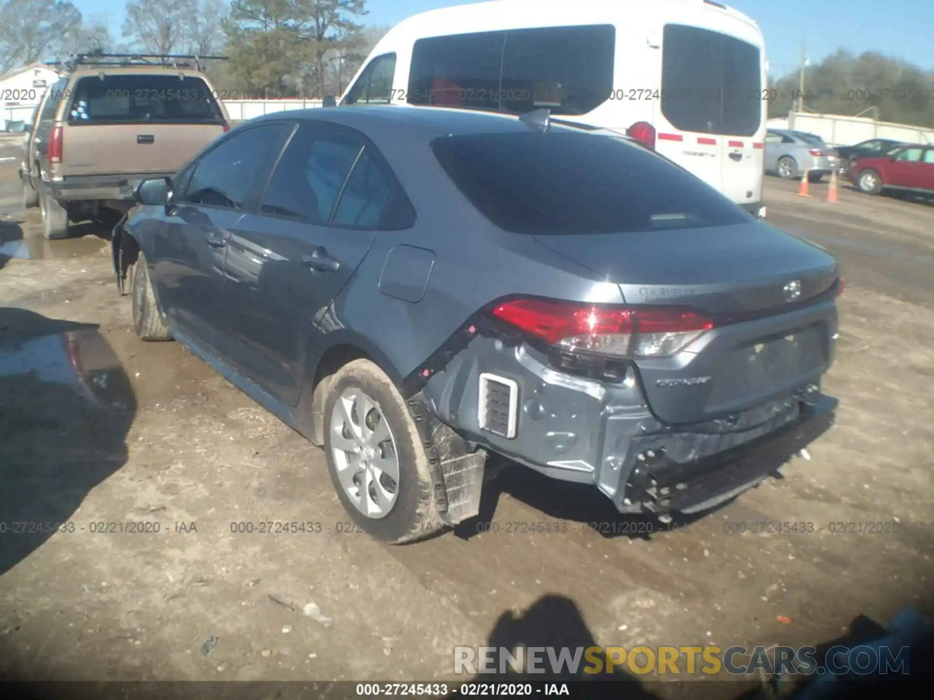 3 Photograph of a damaged car JTDEPRAE9LJ003560 TOYOTA COROLLA 2020