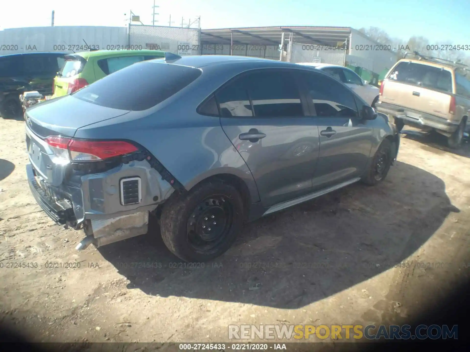 4 Photograph of a damaged car JTDEPRAE9LJ003560 TOYOTA COROLLA 2020