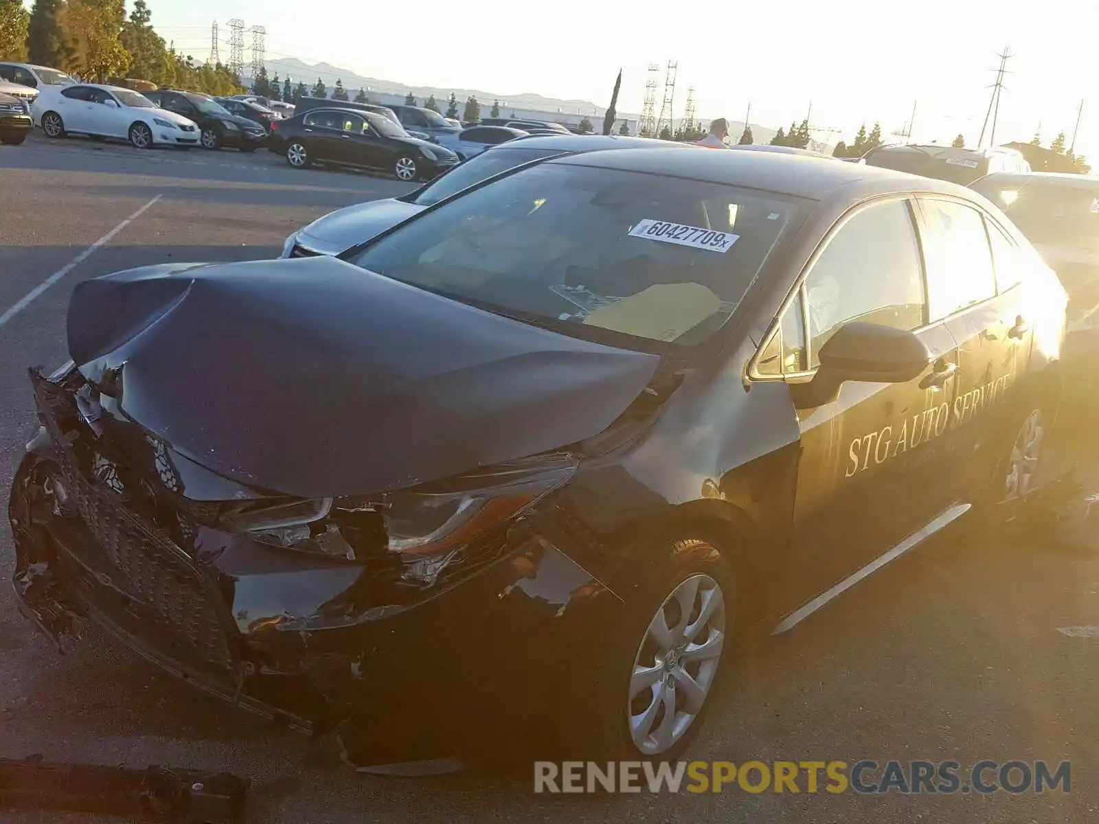 2 Photograph of a damaged car JTDEPRAE9LJ003932 TOYOTA COROLLA 2020