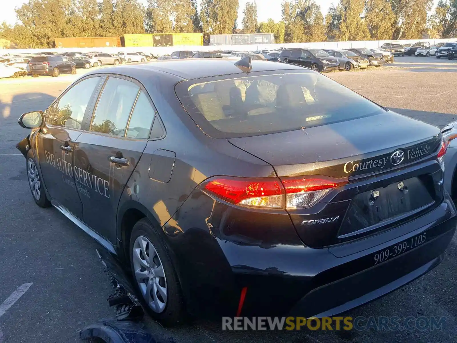 3 Photograph of a damaged car JTDEPRAE9LJ003932 TOYOTA COROLLA 2020