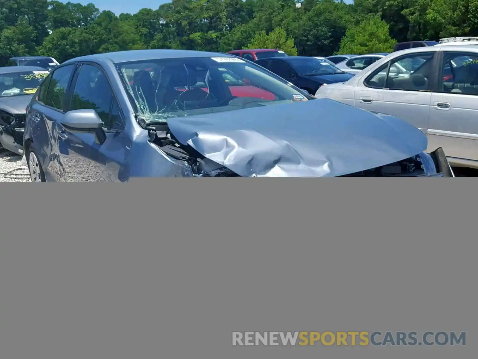 1 Photograph of a damaged car JTDEPRAE9LJ004093 TOYOTA COROLLA 2020