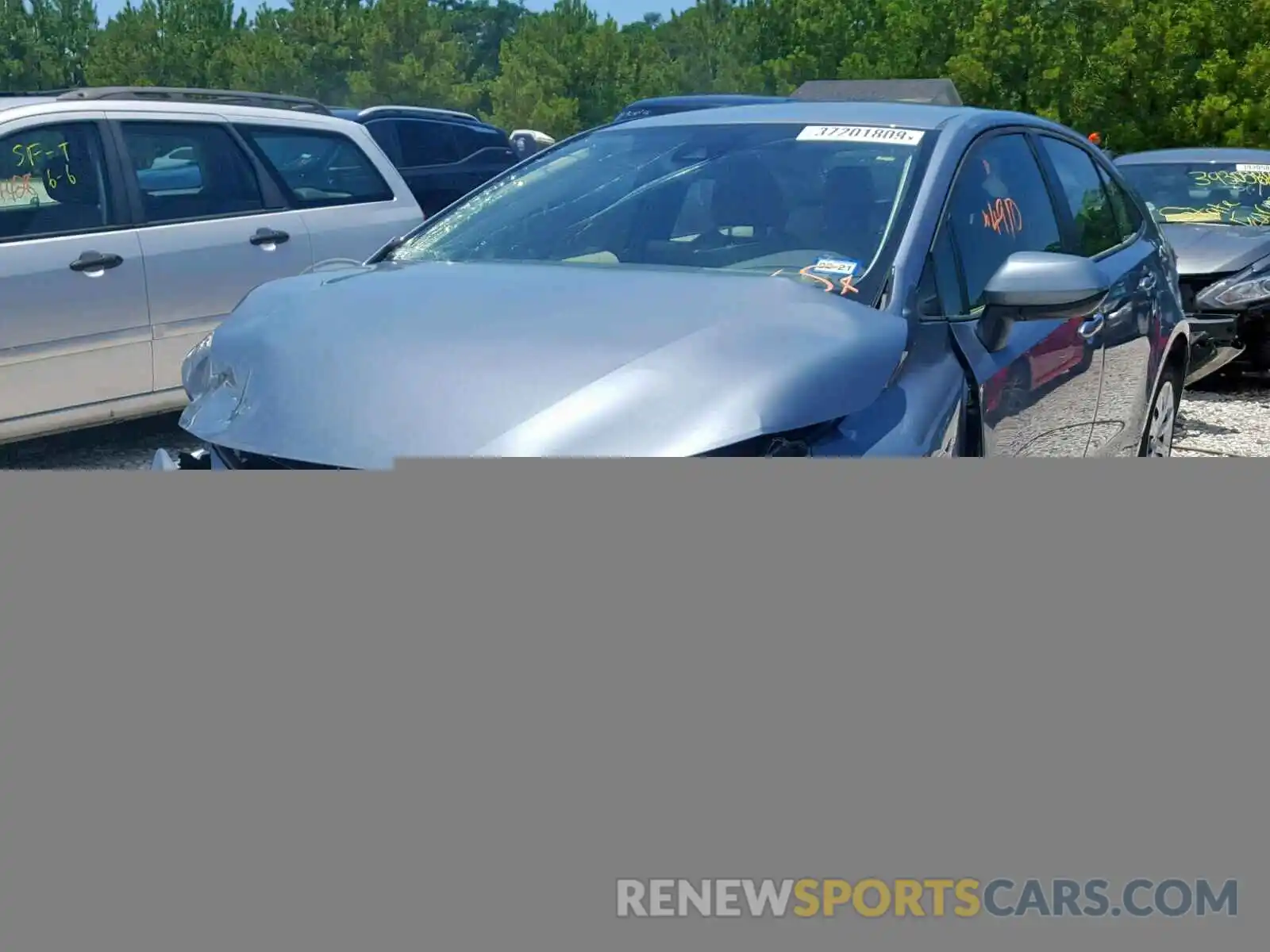 2 Photograph of a damaged car JTDEPRAE9LJ004093 TOYOTA COROLLA 2020