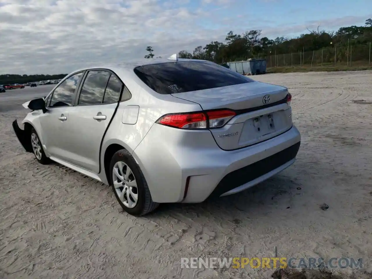 3 Photograph of a damaged car JTDEPRAE9LJ004546 TOYOTA COROLLA 2020