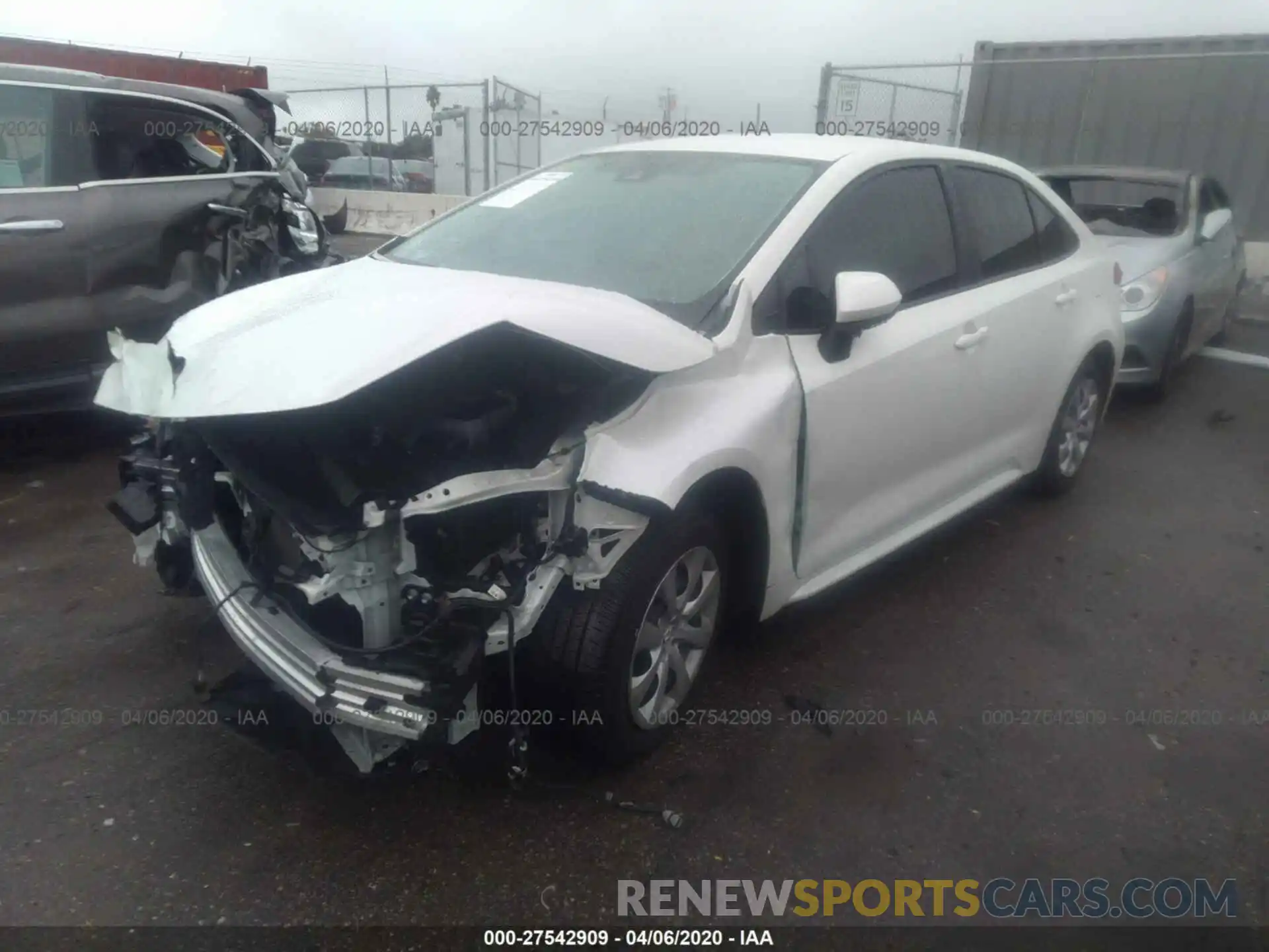 2 Photograph of a damaged car JTDEPRAE9LJ004711 TOYOTA COROLLA 2020