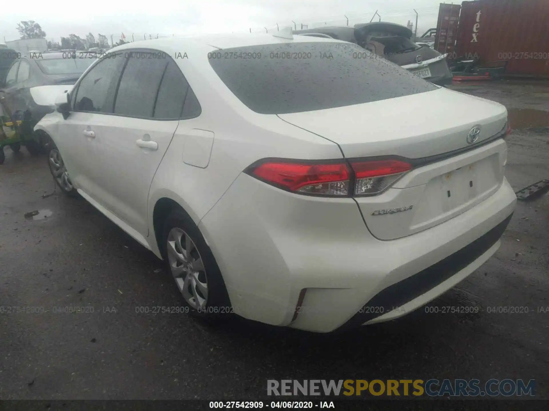 3 Photograph of a damaged car JTDEPRAE9LJ004711 TOYOTA COROLLA 2020