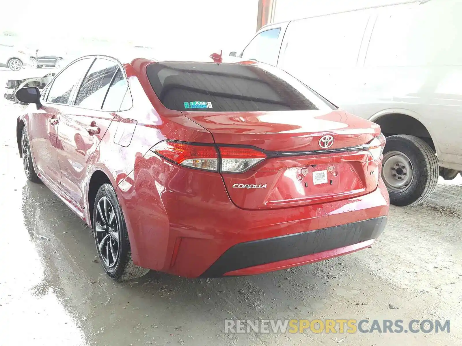 3 Photograph of a damaged car JTDEPRAE9LJ005230 TOYOTA COROLLA 2020