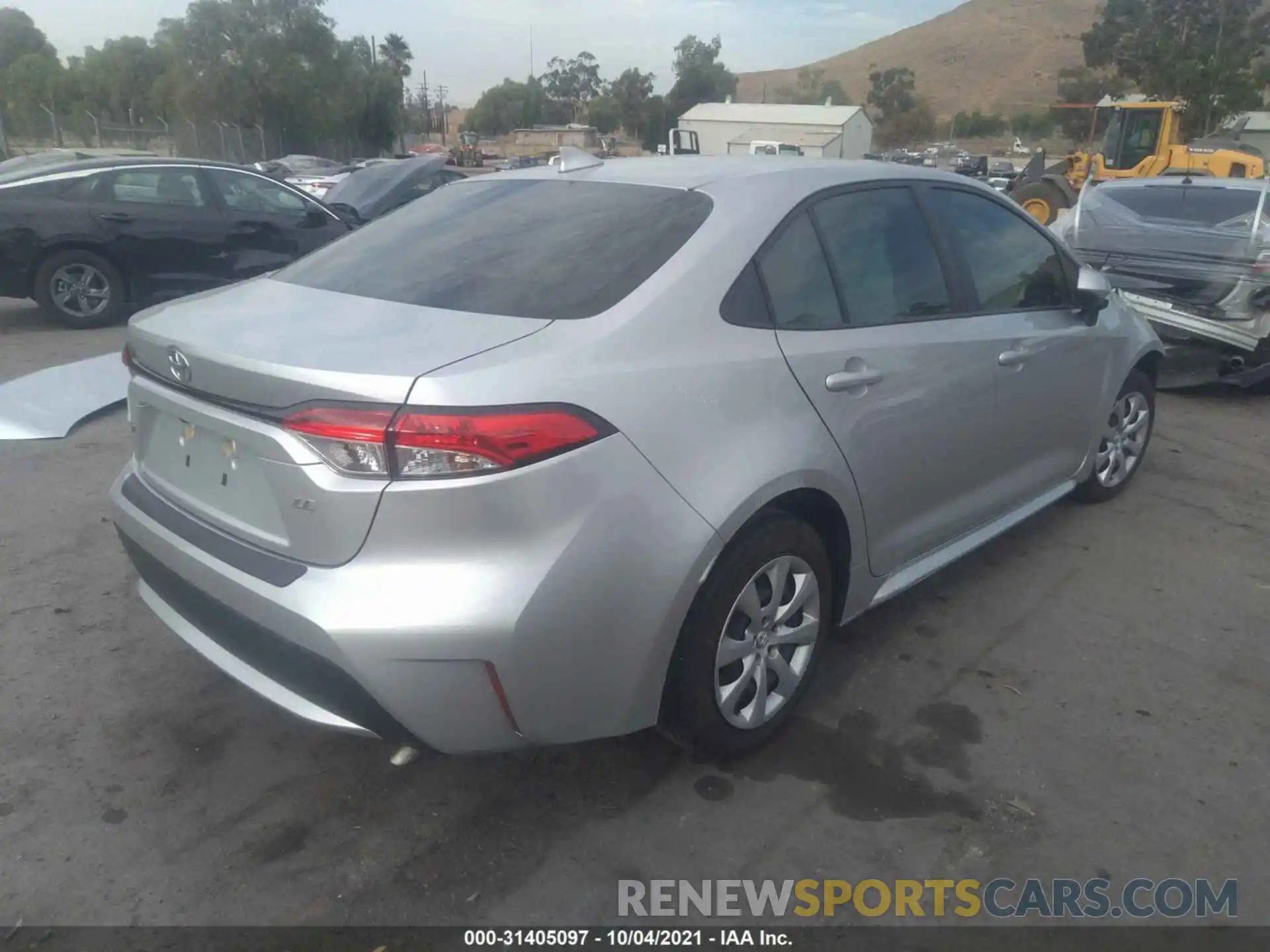 4 Photograph of a damaged car JTDEPRAE9LJ005499 TOYOTA COROLLA 2020