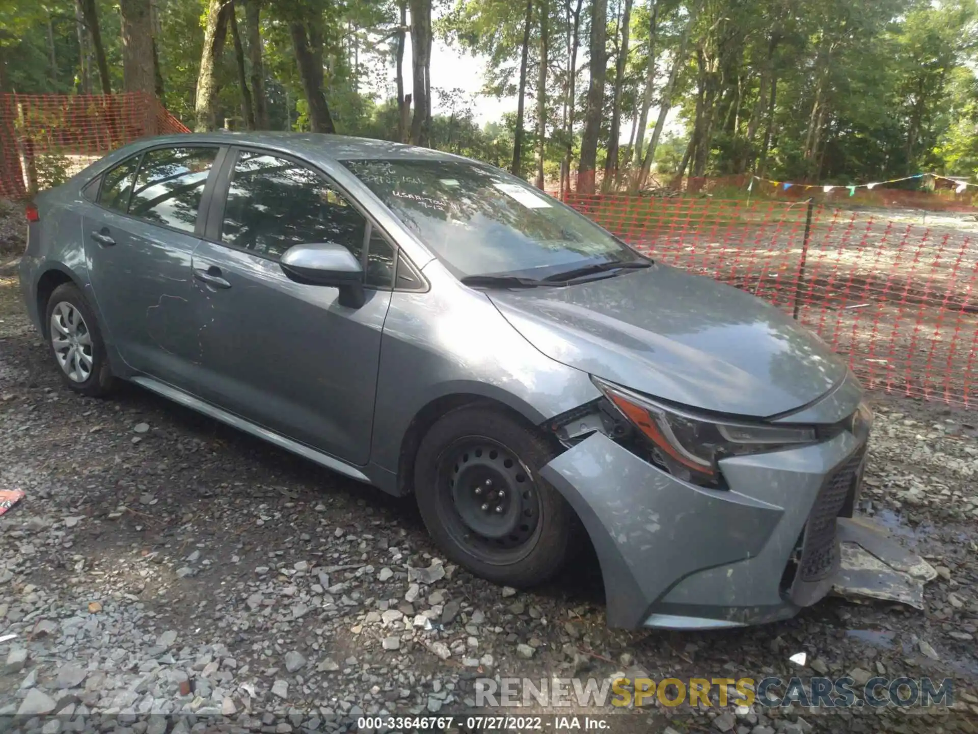 1 Photograph of a damaged car JTDEPRAE9LJ006524 TOYOTA COROLLA 2020