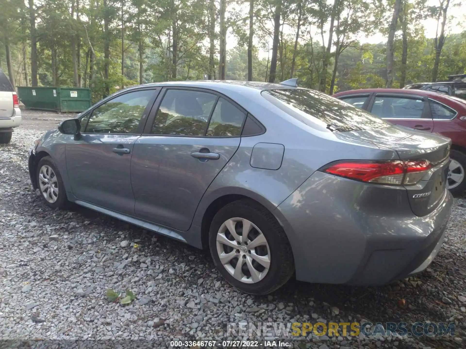 3 Photograph of a damaged car JTDEPRAE9LJ006524 TOYOTA COROLLA 2020