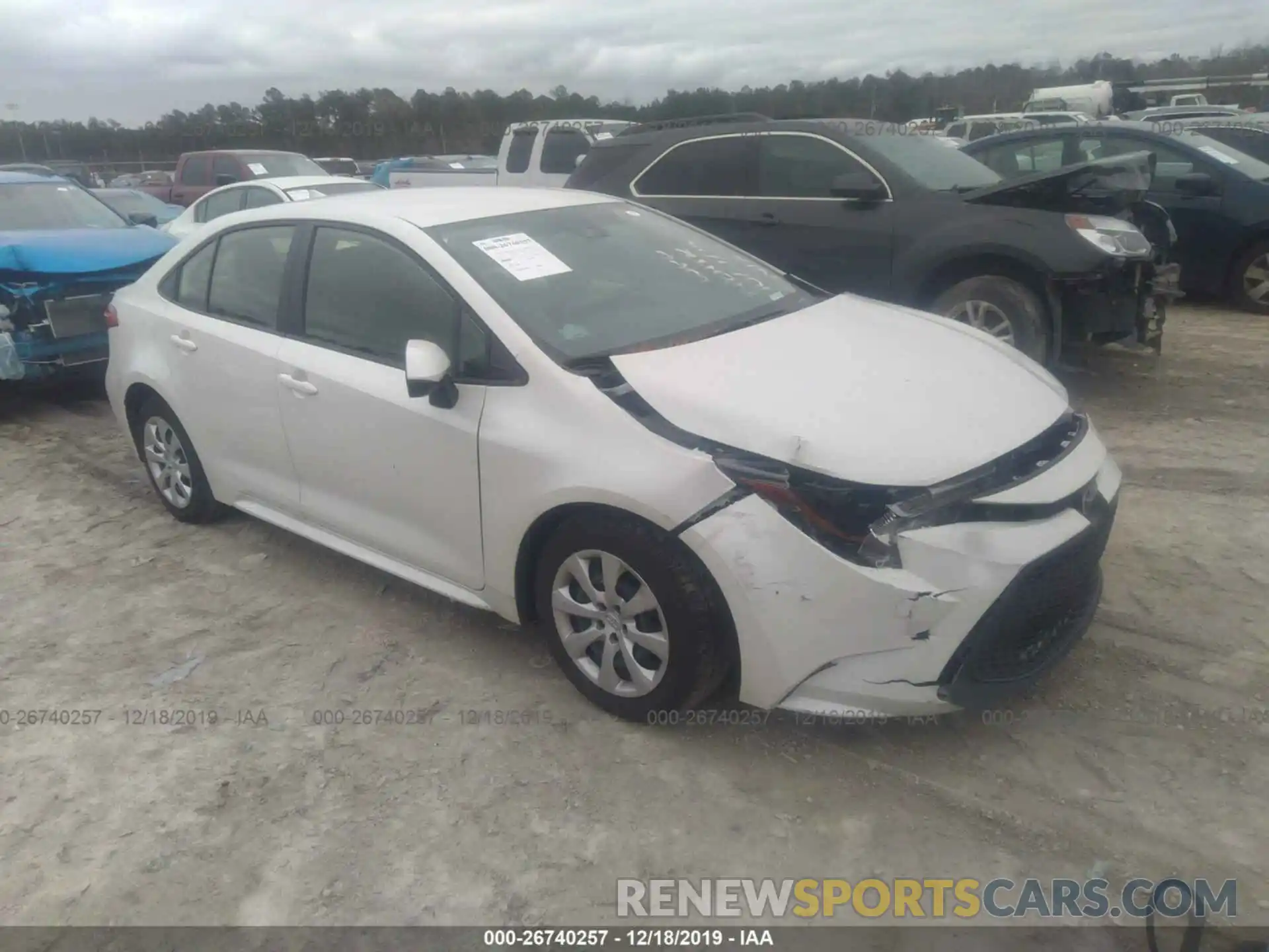 1 Photograph of a damaged car JTDEPRAE9LJ007432 TOYOTA COROLLA 2020