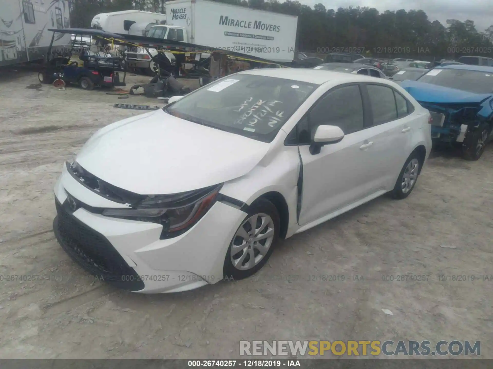 2 Photograph of a damaged car JTDEPRAE9LJ007432 TOYOTA COROLLA 2020