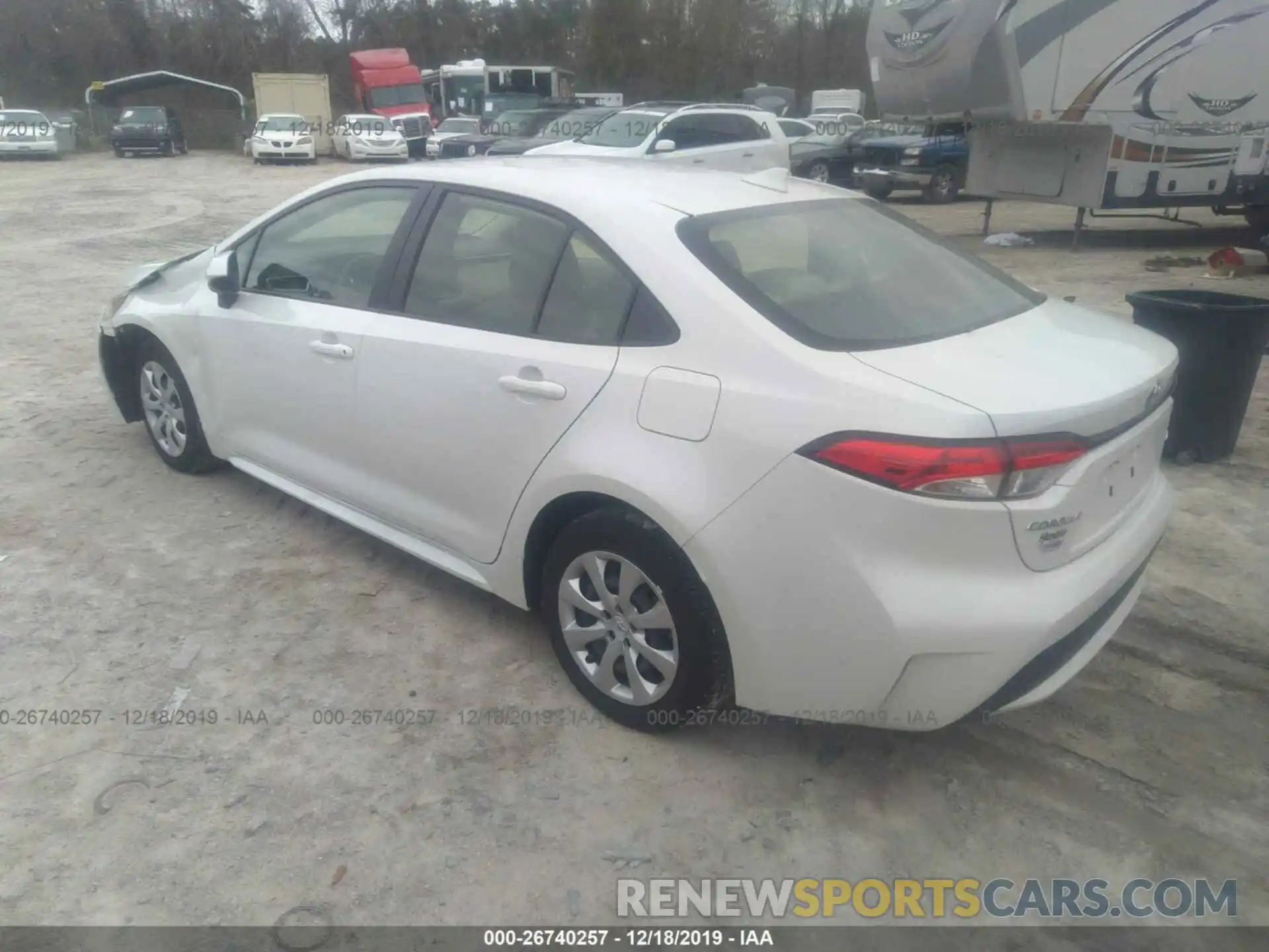 3 Photograph of a damaged car JTDEPRAE9LJ007432 TOYOTA COROLLA 2020