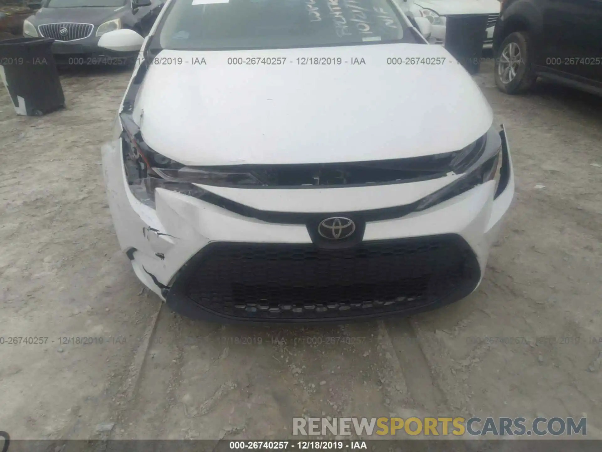 6 Photograph of a damaged car JTDEPRAE9LJ007432 TOYOTA COROLLA 2020