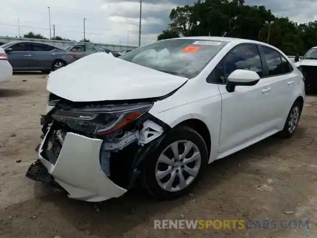 2 Photograph of a damaged car JTDEPRAE9LJ007673 TOYOTA COROLLA 2020