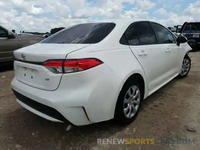 4 Photograph of a damaged car JTDEPRAE9LJ007673 TOYOTA COROLLA 2020