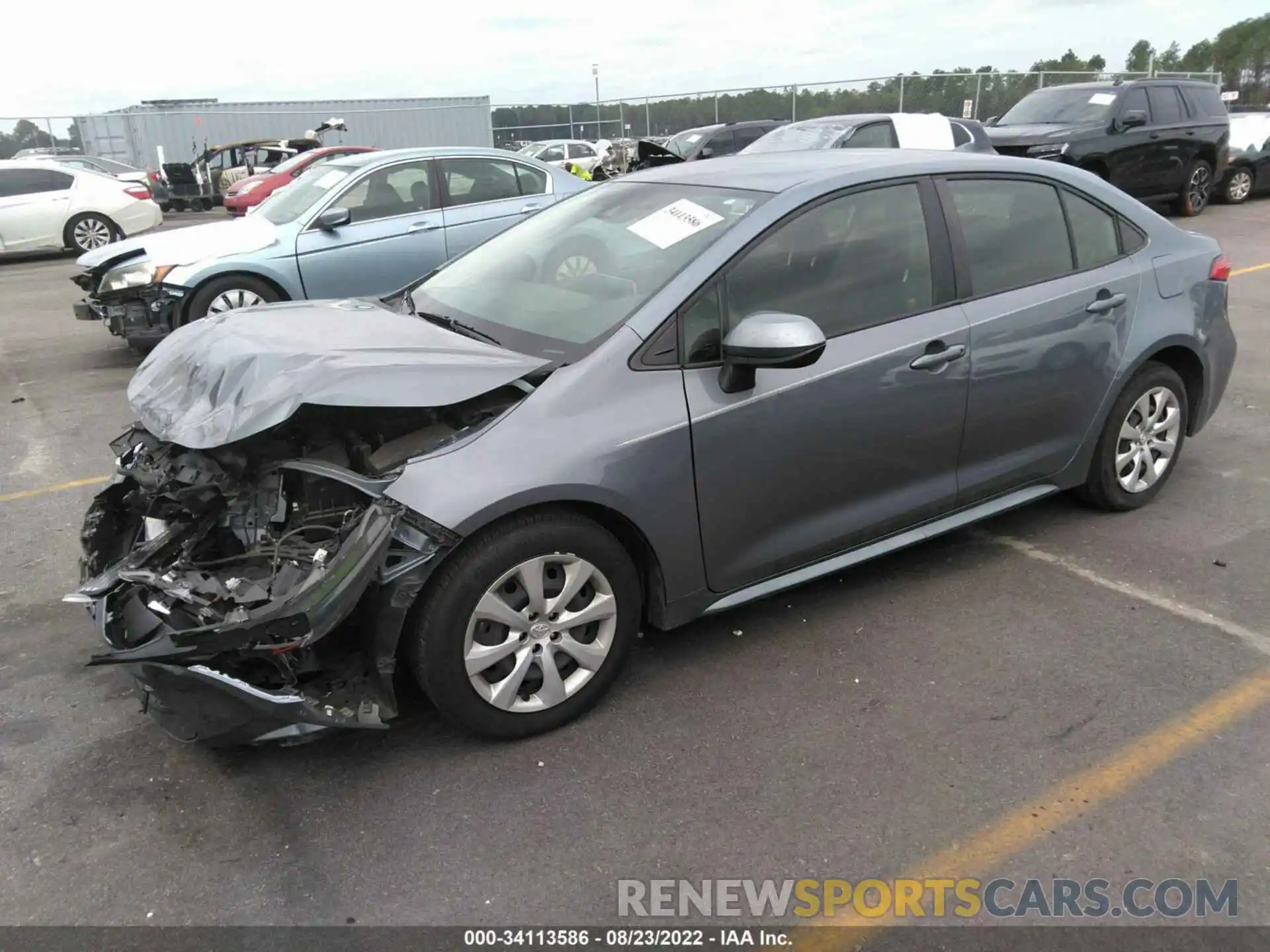 2 Photograph of a damaged car JTDEPRAE9LJ007916 TOYOTA COROLLA 2020