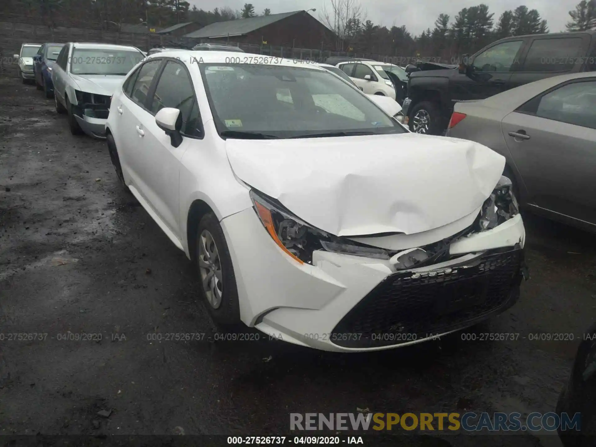 1 Photograph of a damaged car JTDEPRAE9LJ008015 TOYOTA COROLLA 2020