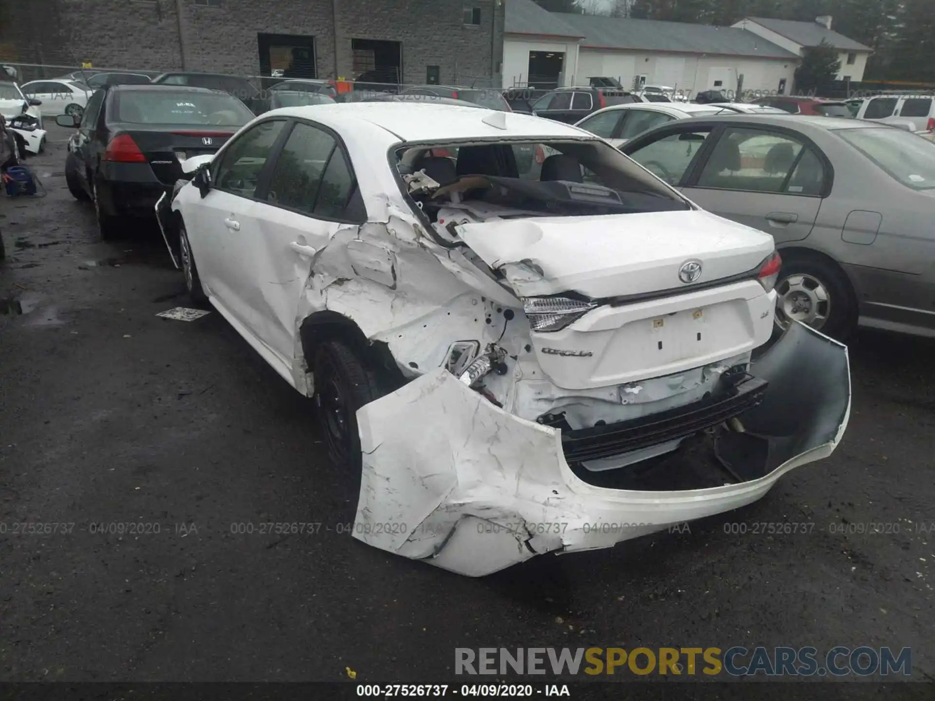 3 Photograph of a damaged car JTDEPRAE9LJ008015 TOYOTA COROLLA 2020