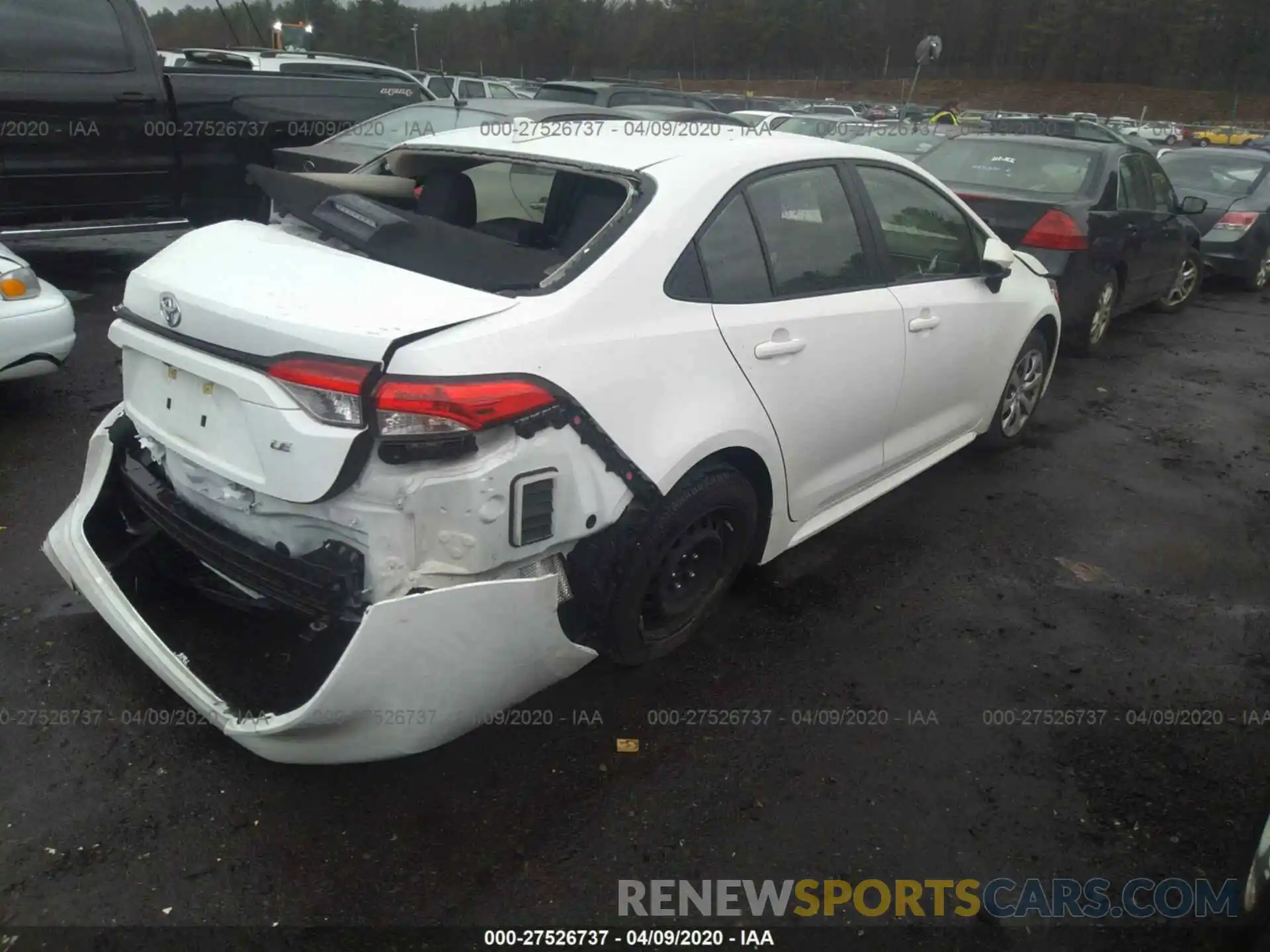 4 Photograph of a damaged car JTDEPRAE9LJ008015 TOYOTA COROLLA 2020