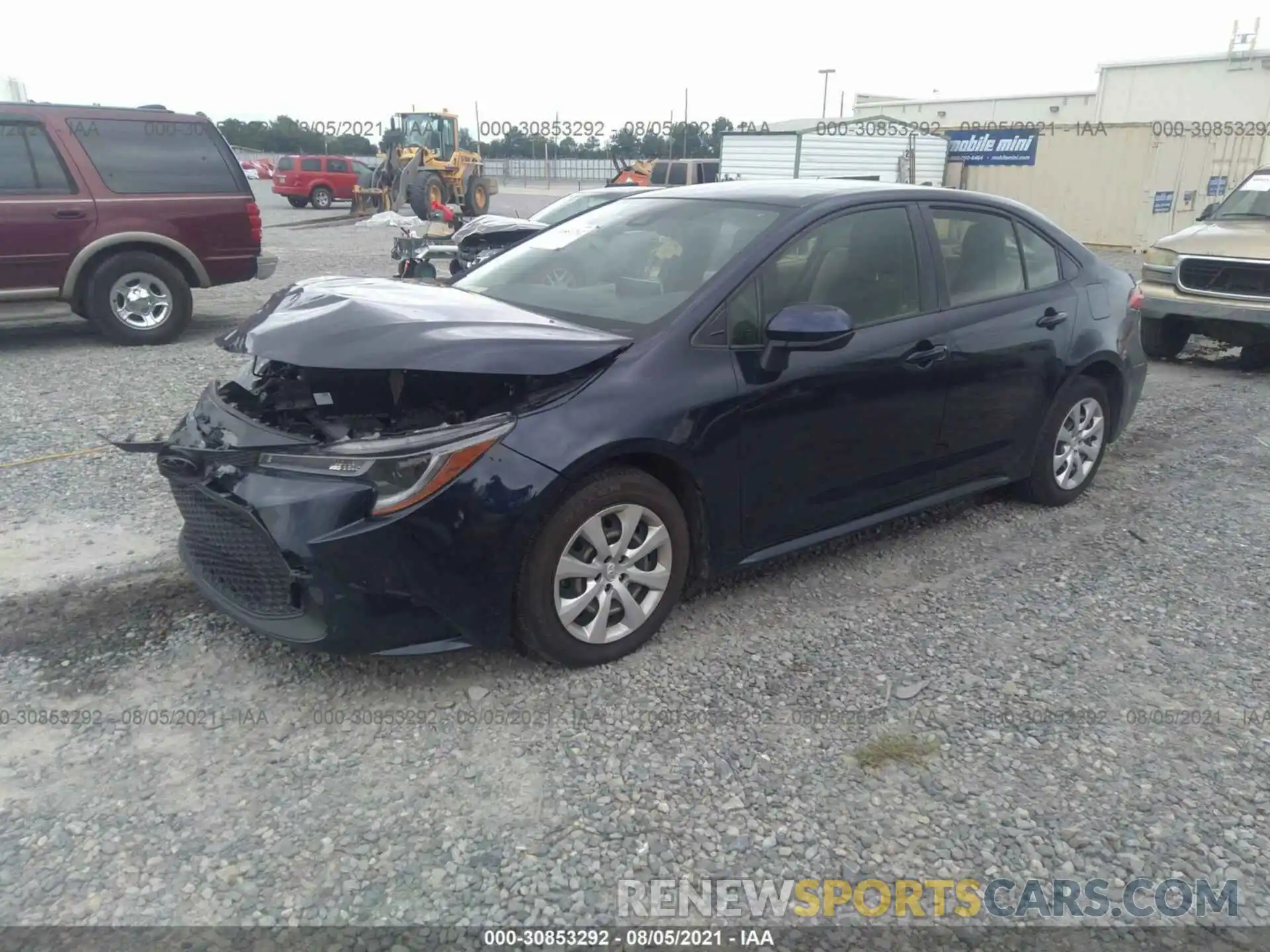 2 Photograph of a damaged car JTDEPRAE9LJ008189 TOYOTA COROLLA 2020