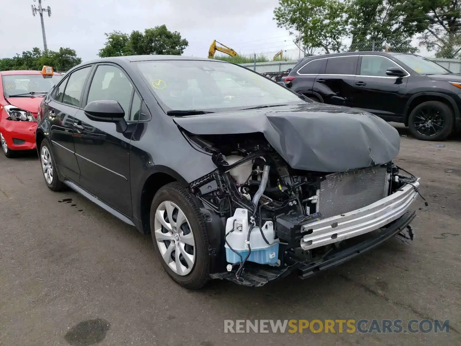 1 Photograph of a damaged car JTDEPRAE9LJ009410 TOYOTA COROLLA 2020