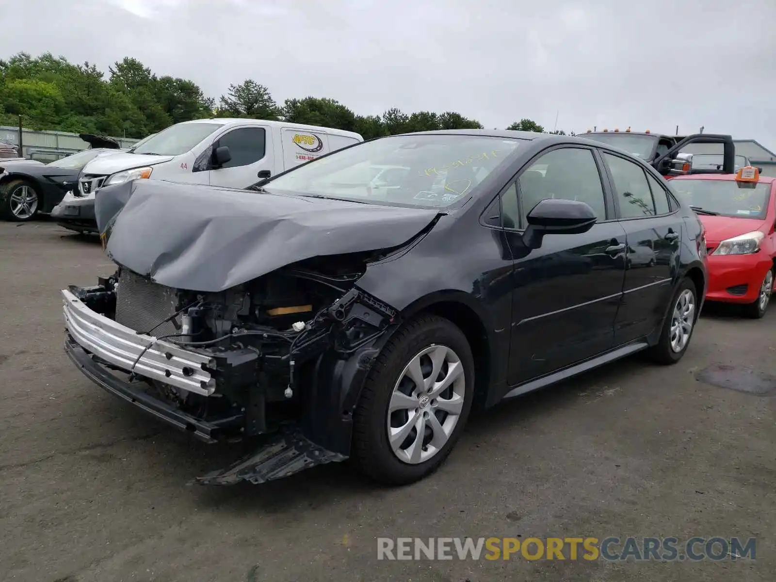 2 Photograph of a damaged car JTDEPRAE9LJ009410 TOYOTA COROLLA 2020