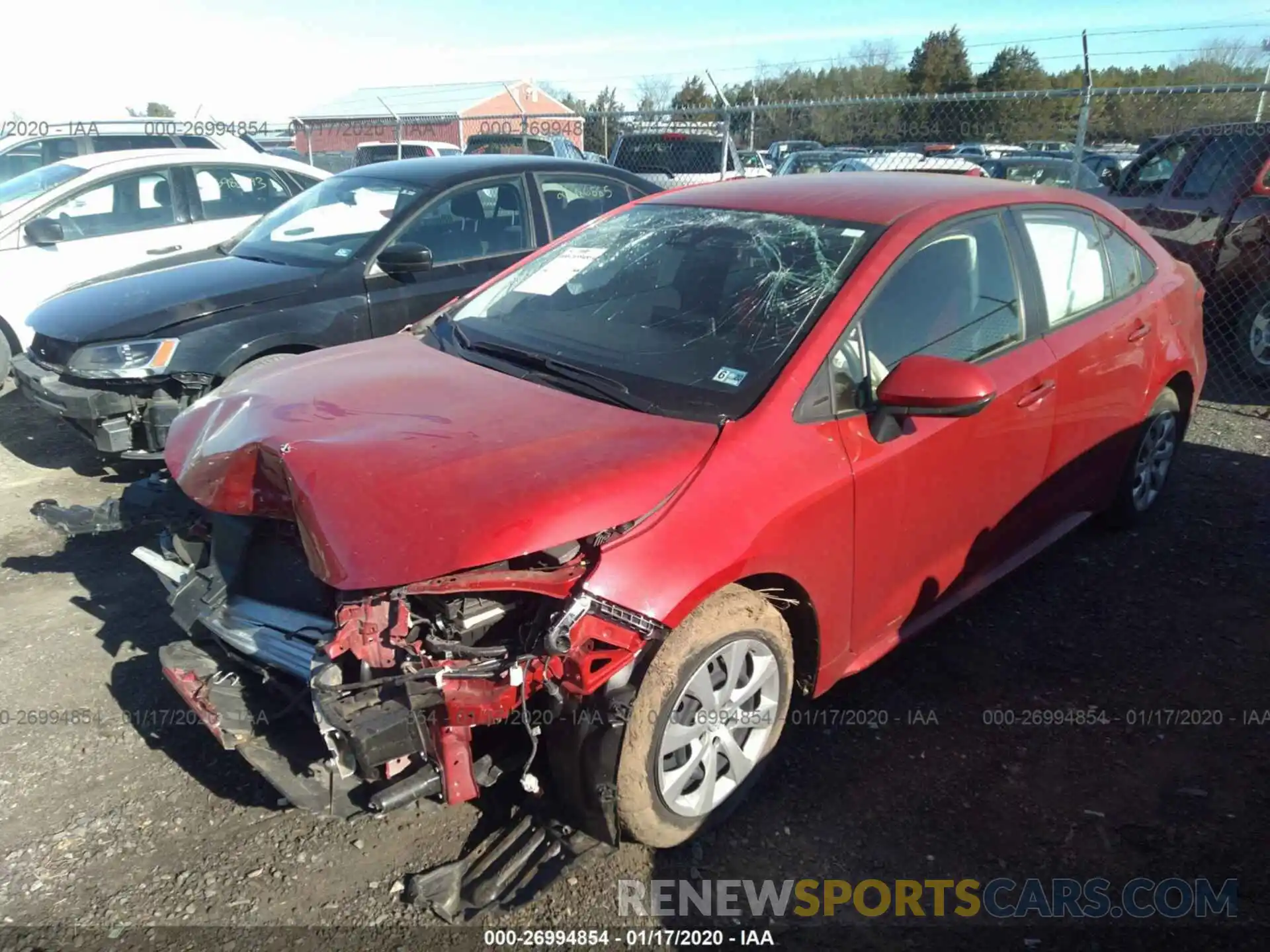 2 Photograph of a damaged car JTDEPRAE9LJ009732 TOYOTA COROLLA 2020