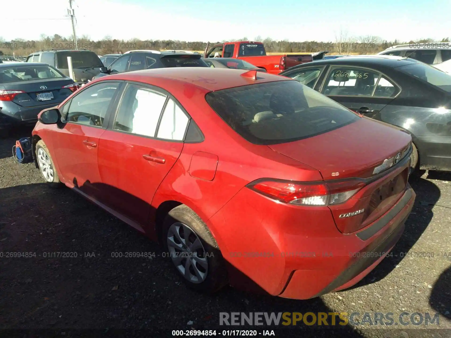 3 Photograph of a damaged car JTDEPRAE9LJ009732 TOYOTA COROLLA 2020