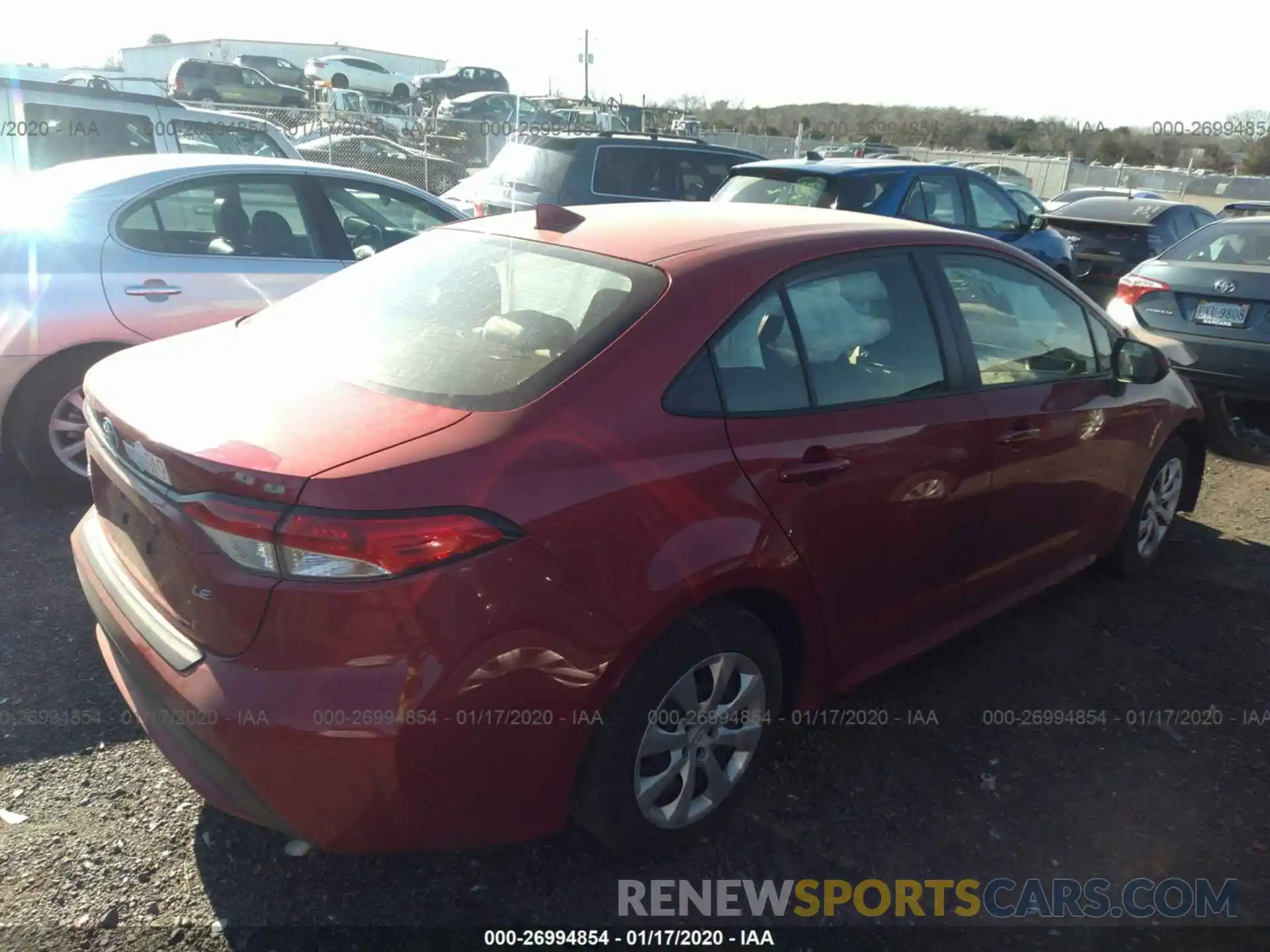 4 Photograph of a damaged car JTDEPRAE9LJ009732 TOYOTA COROLLA 2020