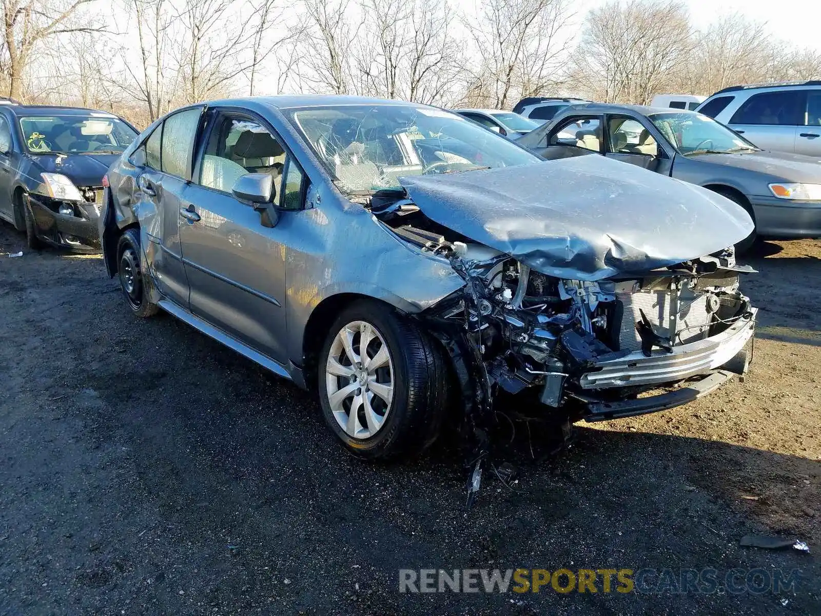 1 Photograph of a damaged car JTDEPRAE9LJ010847 TOYOTA COROLLA 2020