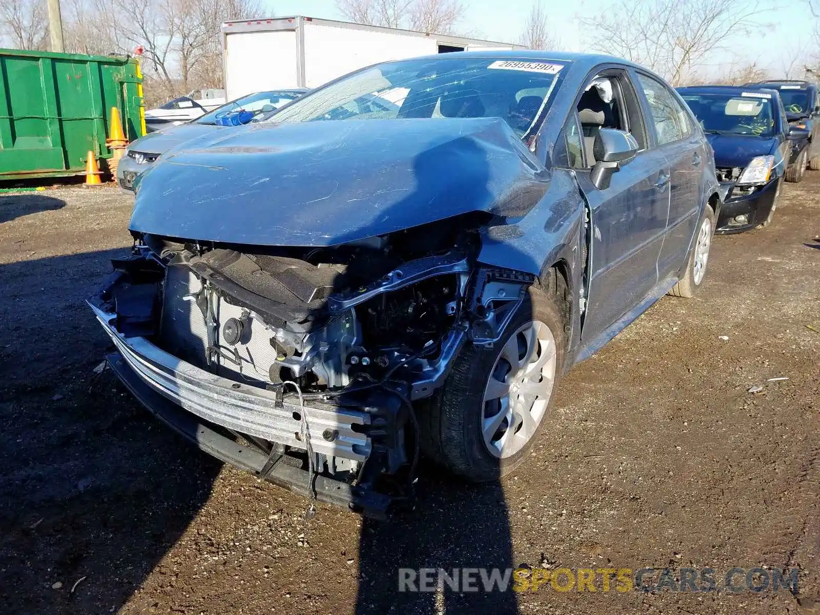 2 Photograph of a damaged car JTDEPRAE9LJ010847 TOYOTA COROLLA 2020