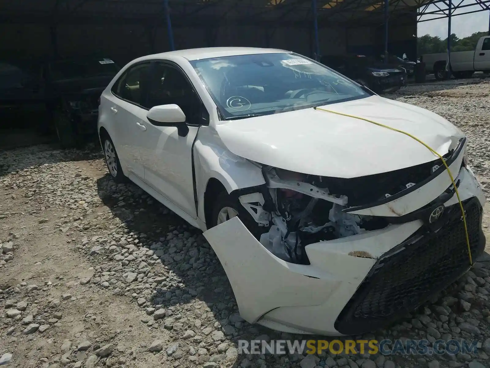 1 Photograph of a damaged car JTDEPRAE9LJ011030 TOYOTA COROLLA 2020