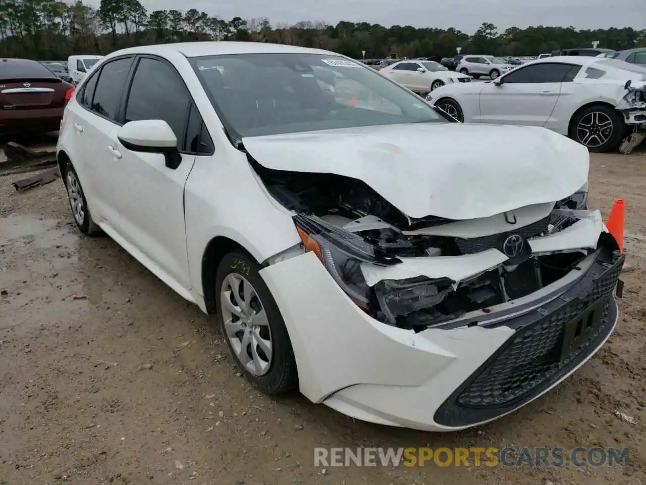 1 Photograph of a damaged car JTDEPRAE9LJ011769 TOYOTA COROLLA 2020