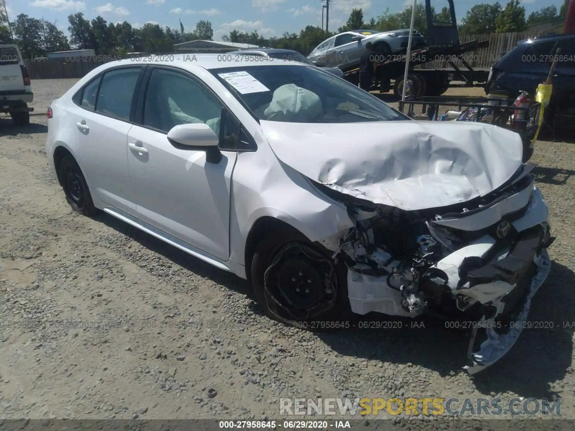 1 Photograph of a damaged car JTDEPRAE9LJ011822 TOYOTA COROLLA 2020