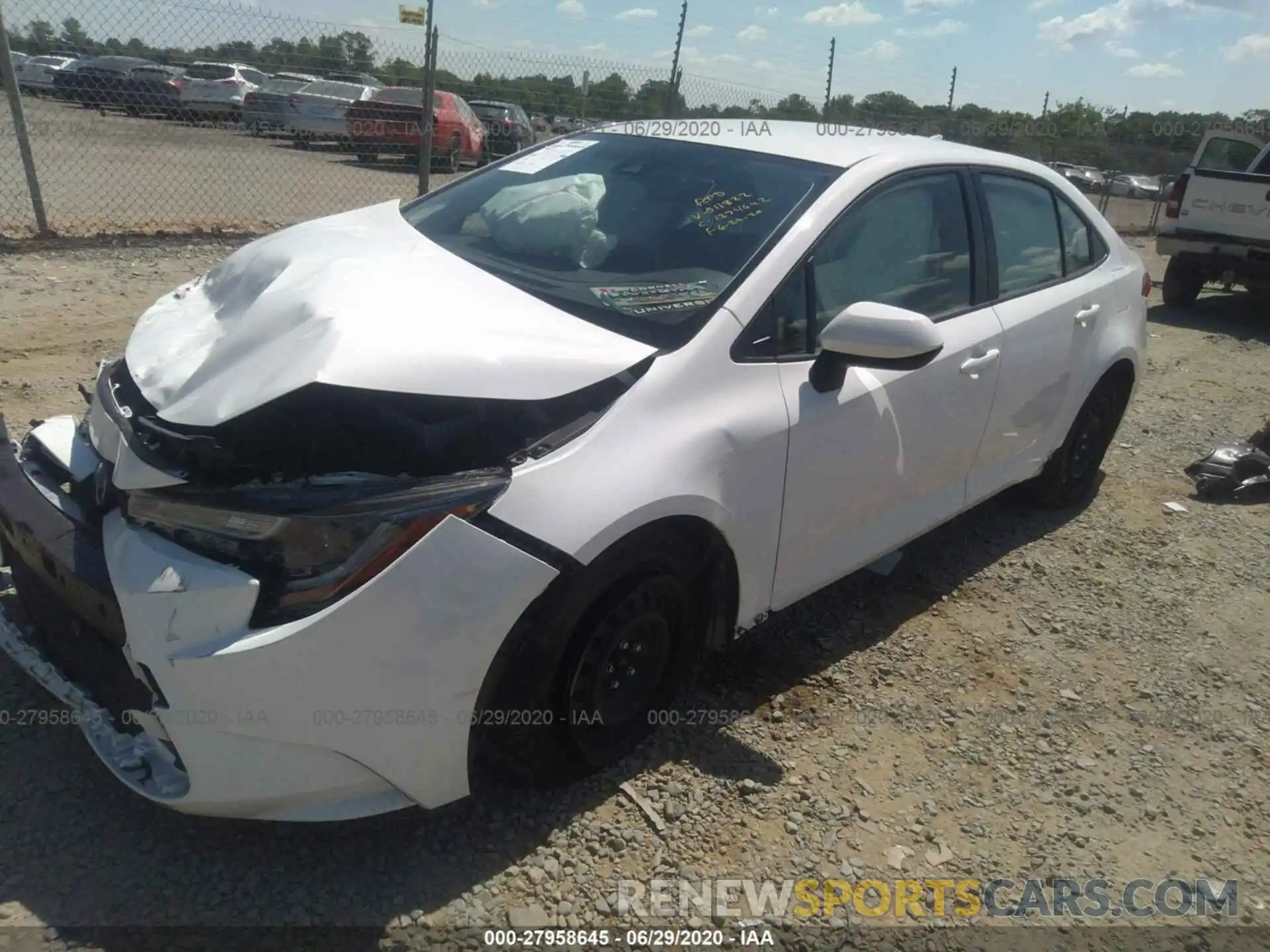 2 Photograph of a damaged car JTDEPRAE9LJ011822 TOYOTA COROLLA 2020