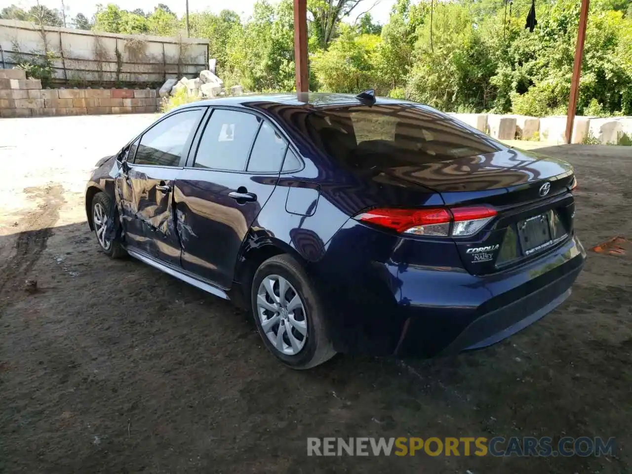 3 Photograph of a damaged car JTDEPRAE9LJ012176 TOYOTA COROLLA 2020