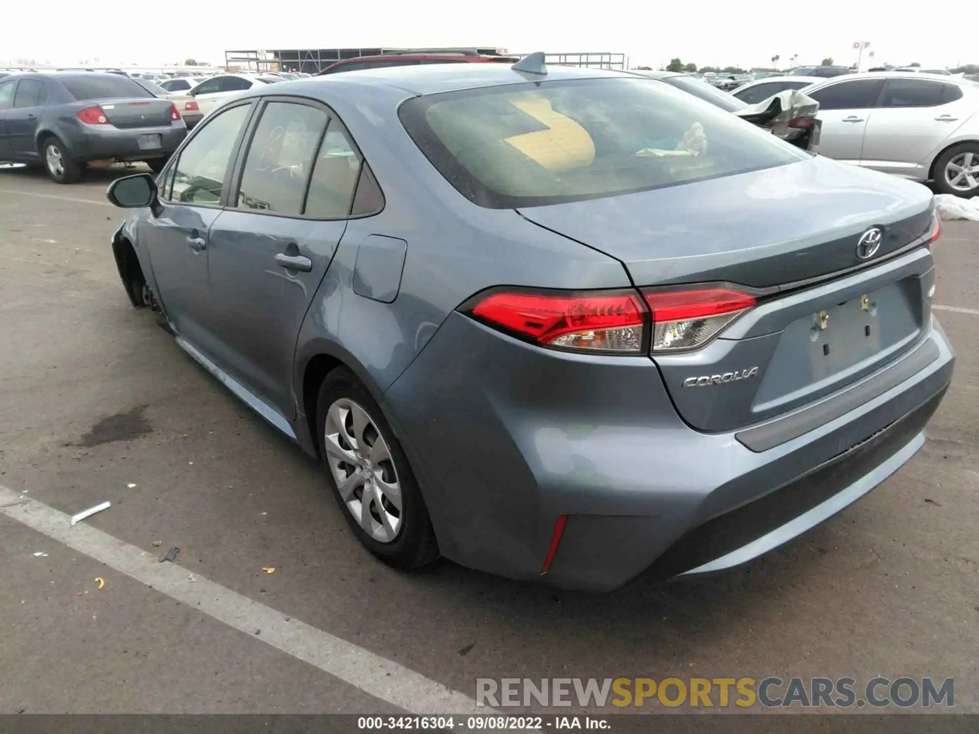 3 Photograph of a damaged car JTDEPRAE9LJ012341 TOYOTA COROLLA 2020