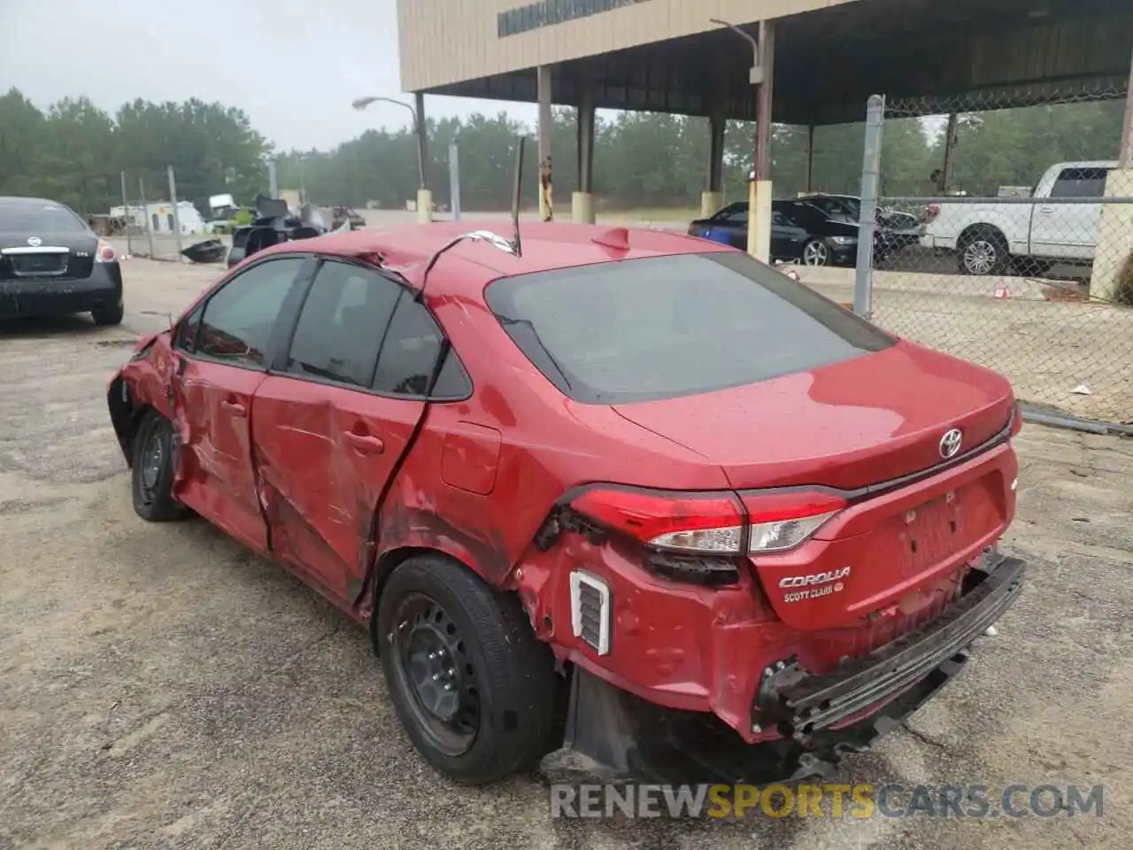 3 Photograph of a damaged car JTDEPRAE9LJ013098 TOYOTA COROLLA 2020