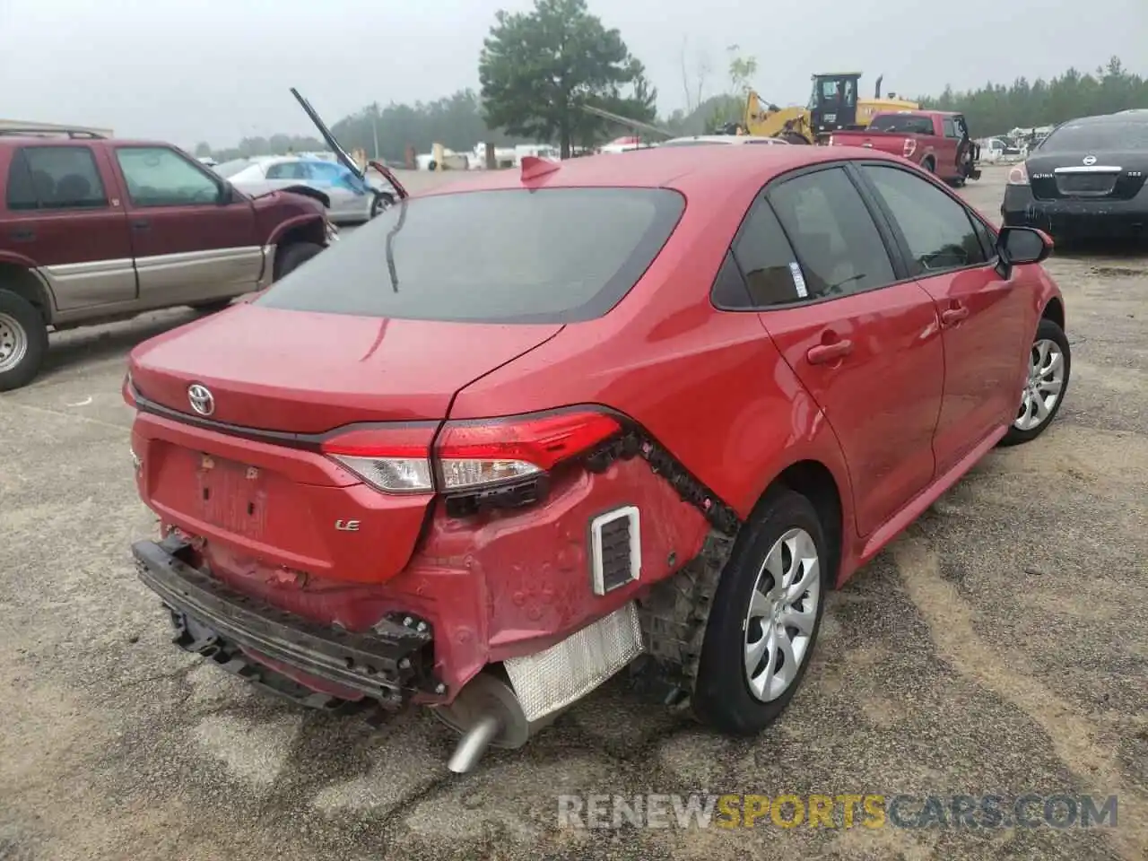 4 Photograph of a damaged car JTDEPRAE9LJ013098 TOYOTA COROLLA 2020