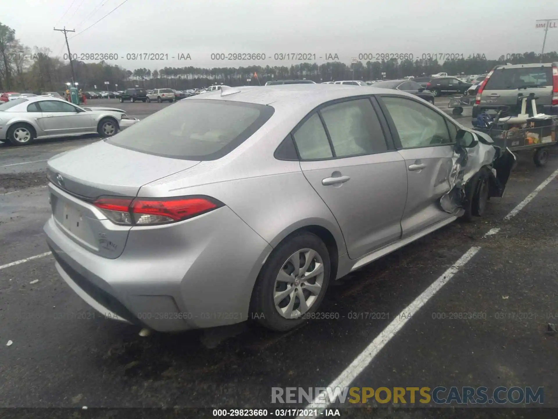 4 Photograph of a damaged car JTDEPRAE9LJ013120 TOYOTA COROLLA 2020