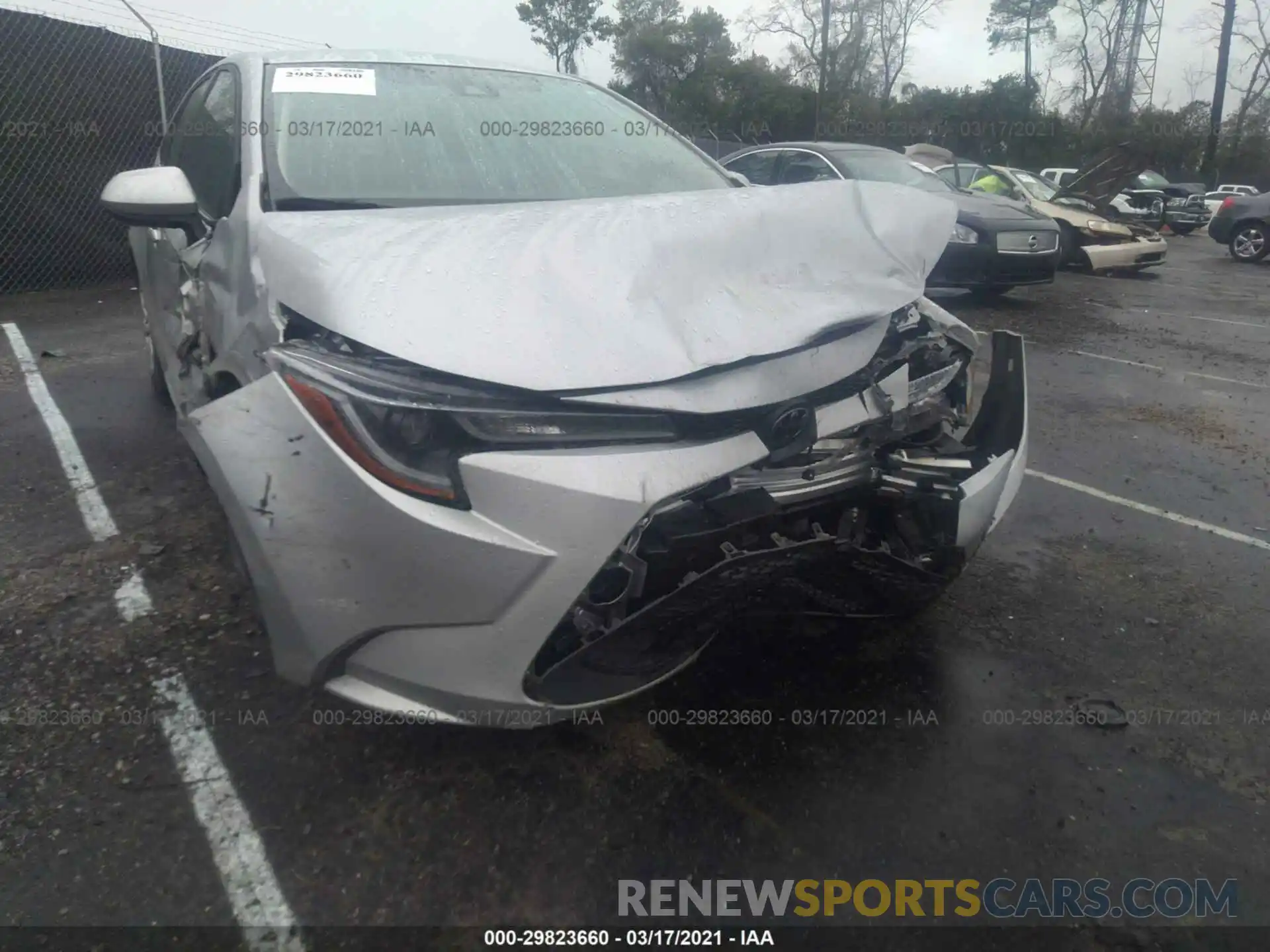 6 Photograph of a damaged car JTDEPRAE9LJ013120 TOYOTA COROLLA 2020