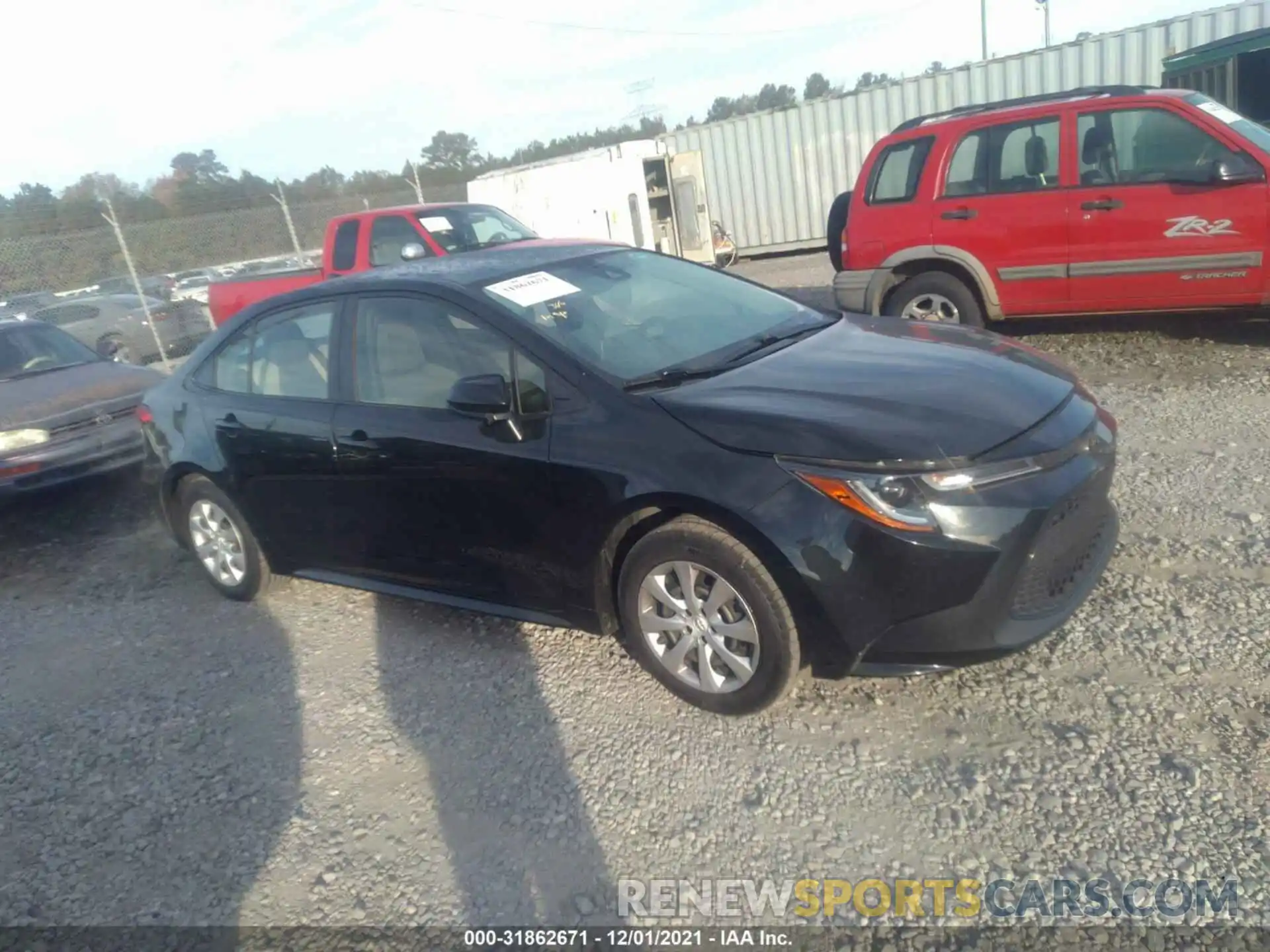 1 Photograph of a damaged car JTDEPRAE9LJ013182 TOYOTA COROLLA 2020